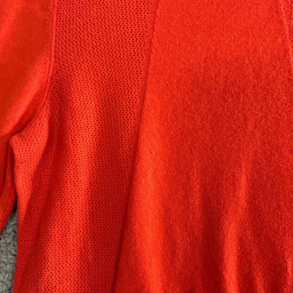 Rag & Bone Dopamine Dressing Cashmere Hoodie Sweater M Quiet Luxury Chic Orange - Picture 4 of 10